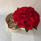 Dvoupatrová krabička červených růží a Raffaello